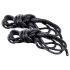 S&M - Set de cordes soyeuses - noir (2 pièces)