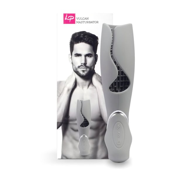 LoversPremium Vulcan - Masturbateur rechargeable et étanche (gris)