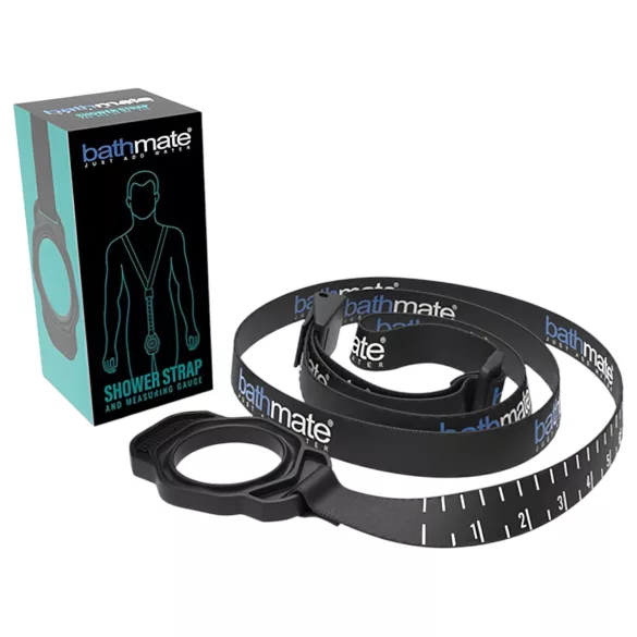 Bathmate Shower Strap - sangle de maintien pour pompe avec mesure (noir)