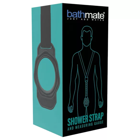 Bathmate Shower Strap - sangle de maintien pour pompe avec mesure (noir)
