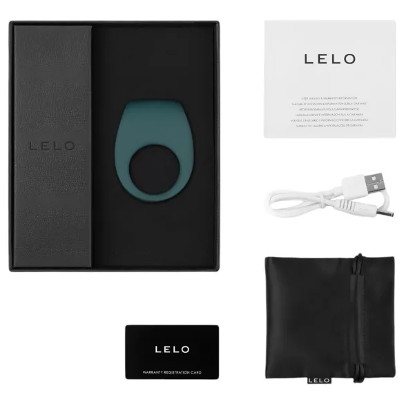 LELO Tor 2 - anneau pénien vibrant rechargeable - silicone vert