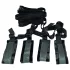 S&M - kit de bondage pour lit - attaches réglables - noir