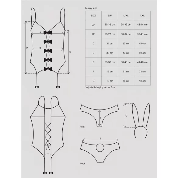 Obsessive - Costume lapin sexy femme - rose