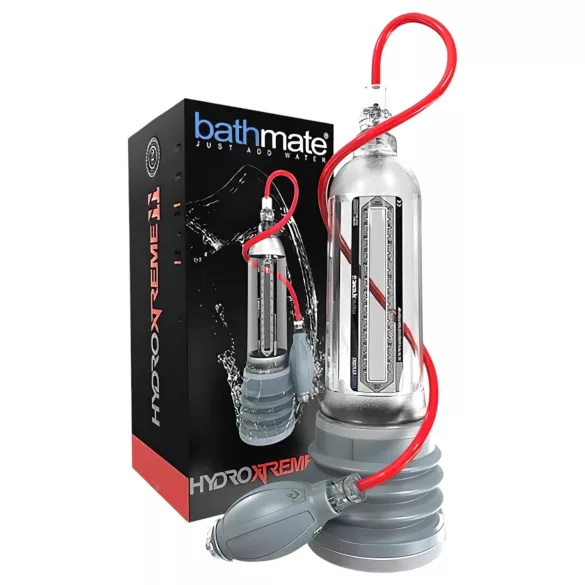 Bathmate HydroXtreme 11 - pompe hydropulseur XL - transparente