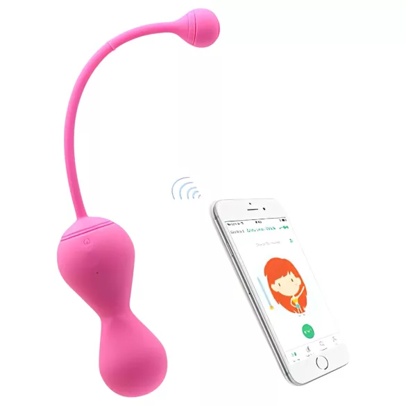 Magic Motion Kegel Master - Boule de geisha vibrante contrôlée par application (rose)