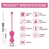 Magic Motion Kegel Master - Boule de geisha vibrante contrôlée par application (rose)