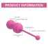 Magic Motion Kegel Master - Boule de geisha vibrante contrôlée par application (rose)