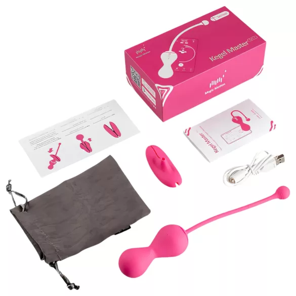 Magic Motion Kegel Master - Boule de geisha vibrante contrôlée par application (rose)