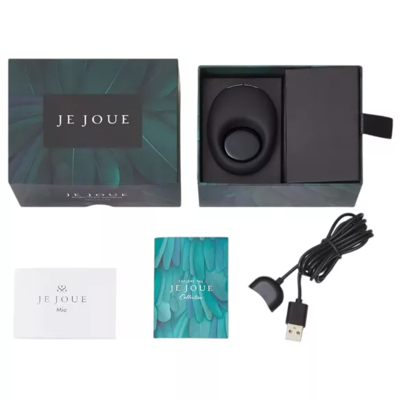 Je Joue - anneau pénien vibrant rechargeable étanche - noir