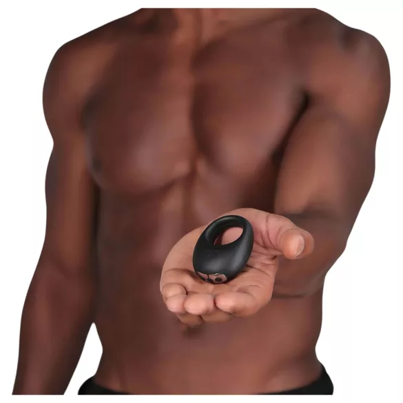Je Joue - anneau pénien vibrant rechargeable étanche - noir