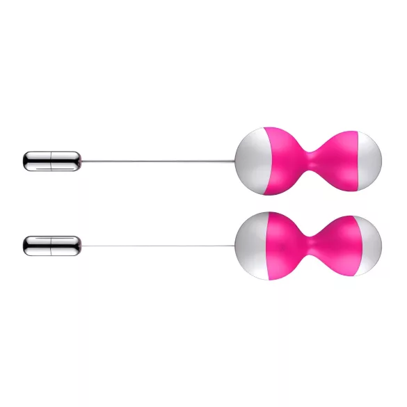 Nalone Miu Miu - boules de geisha connectées rechargeables - silicone rose