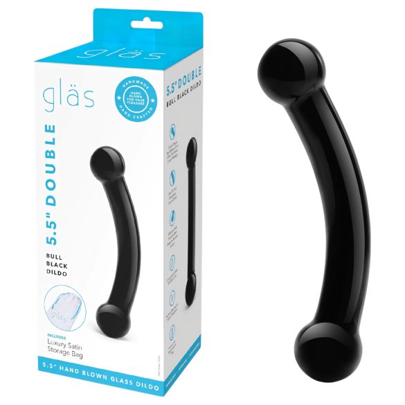 / GLAS - Double gode en verre (noir)