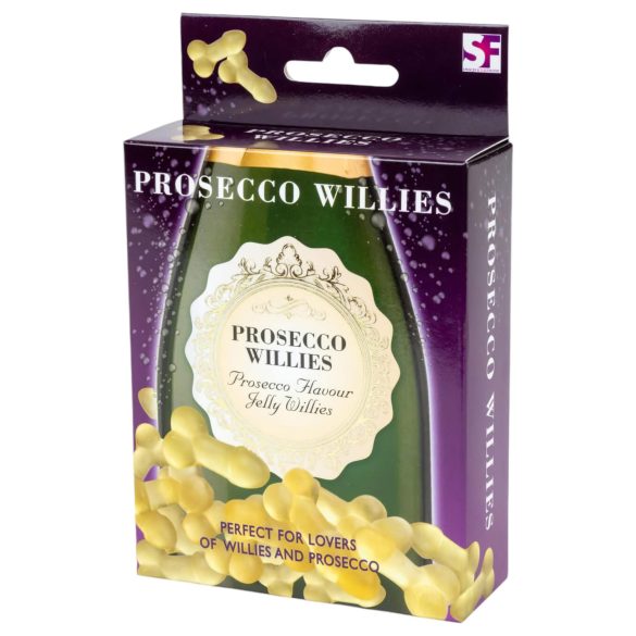 Prosecco Willy - bonbons gélifiés en forme de zizi au goût de champagne (120g)