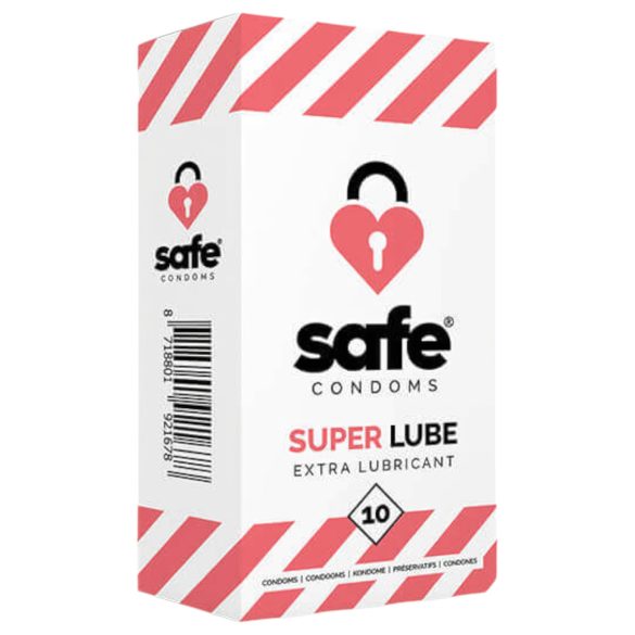 SAFE Super Lube - préservatifs ultra-glisseurs (10 pcs)