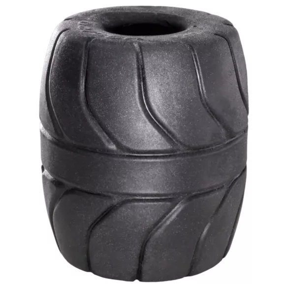 SilaSkin - Anneau pénien et écarteur de testicules - silicone noir