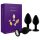 Rianne - Set de 3 plugs anaux en silicone (noir)