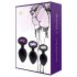 Rianne - Set de 3 plugs anaux en silicone (noir)