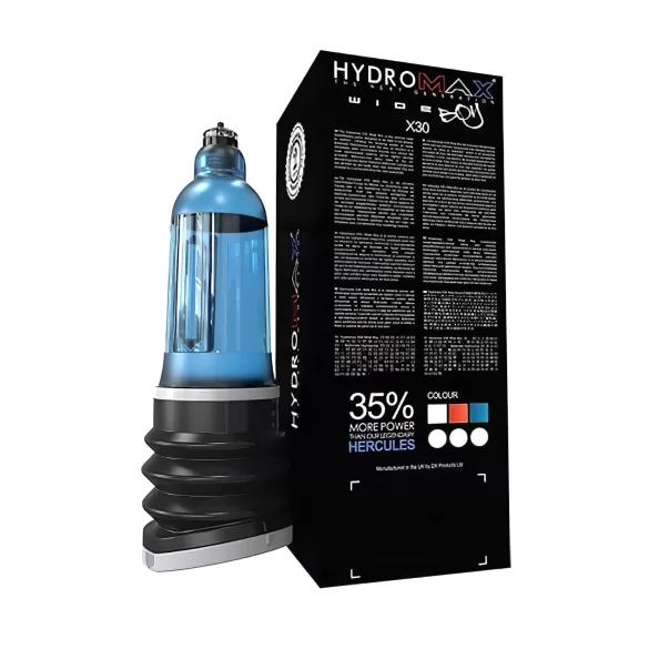 Bathmate Hydromax 7 Wide - pompe à pénis hydraulique - bleu