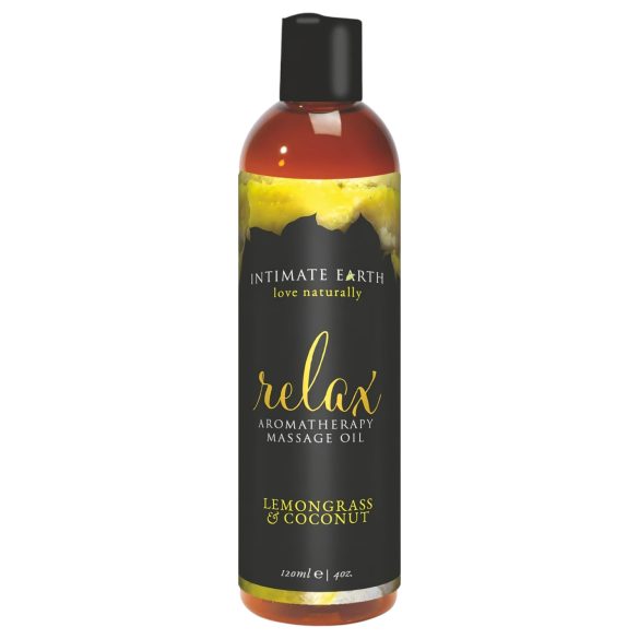 Intimate Earth Relax - huile de massage citronnelle-coco (120ml)