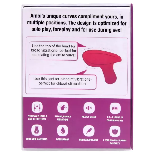 LOVENSE Ambi - stimulateur clitoridien connecté 2 moteurs - silicone rose