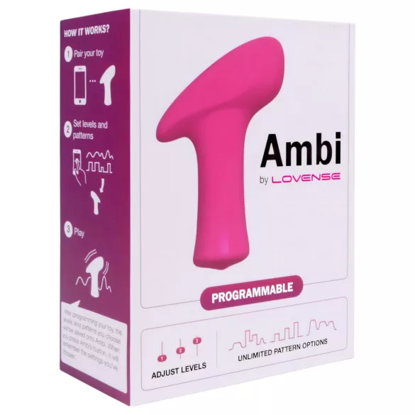 LOVENSE Ambi - stimulateur clitoridien connecté 2 moteurs - silicone rose