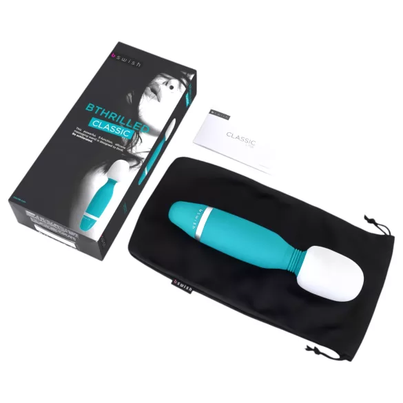 B SWISH - wand vibrant - stimulateur massant - silicone vert