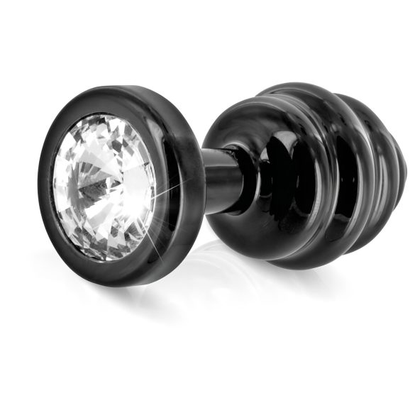 DIOGOL Anni - Plug Anal Rainuré - Noir - (3cm)