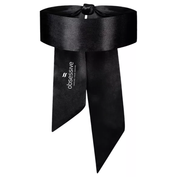 Obsessive - bandeau de bondage - masque pour les yeux - satin noir