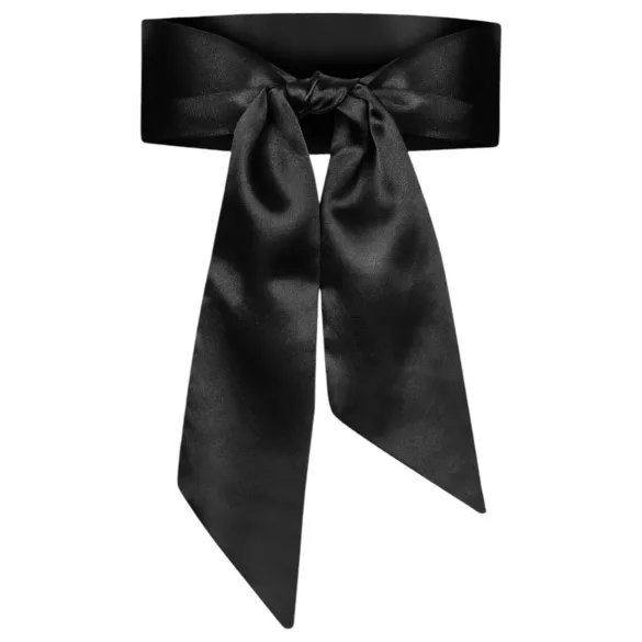Obsessive - bandeau de bondage - masque pour les yeux - satin noir