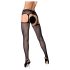 Obsessive S307 - ensemble jarretelles fleuri - noir (S-L)