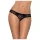Obsessive Miamor - string ouvert femme avec strass - dentelle noire