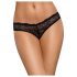 Obsessive Frivolla - culotte dentelle piquante - noir