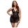 BACI Plus Size - babydoll en dentelle à col licou - noir (XL-XXL)