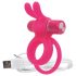 Screaming O Ohare - anneau vibrant lapin rechargeable (rose)