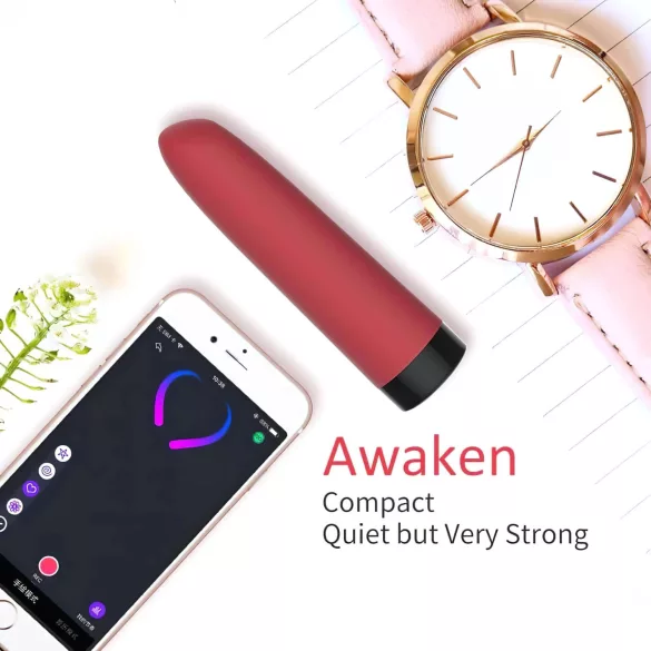 Magic Motion Awaken - Vibromasseur bâton connecté à une application (rouge)
