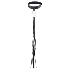 Bijoux Indiscrets - fouet & collier (noir)