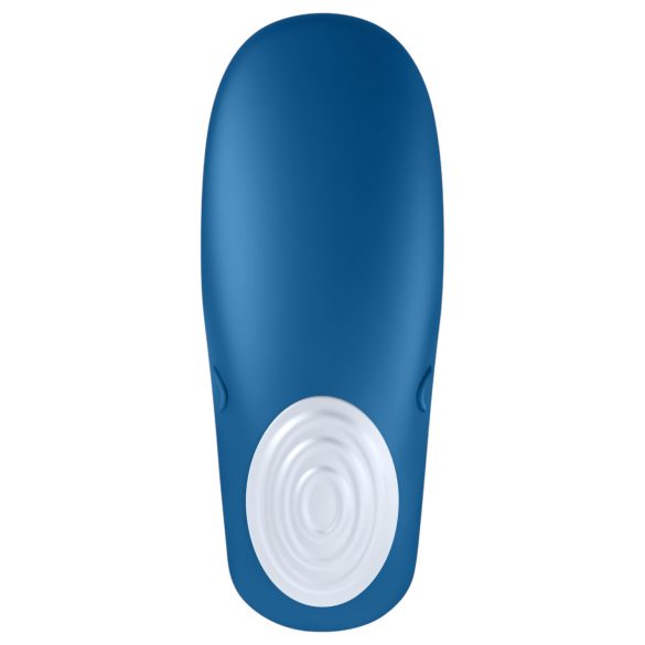 Satisfyer Double Whale - vibromasseur couple 2 moteurs - silicone bleu
