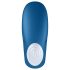Satisfyer Double Whale - Vibromasseur couple à 2 moteurs (bleu)