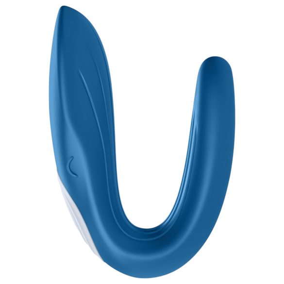Satisfyer Double Whale - vibromasseur couple 2 moteurs - silicone bleu