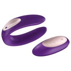   Satisfyer Double Plus Remote - Vibromasseur duo sans fil rechargeable (violet)