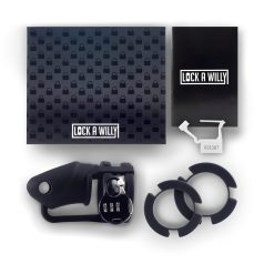 LOCK A WILLY - Cage pénis silicone avec cadenas (noire)