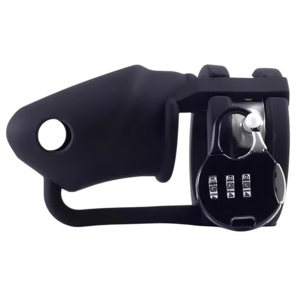 LOCK A WILLY - cage pénis avec cadenas - silicone noir