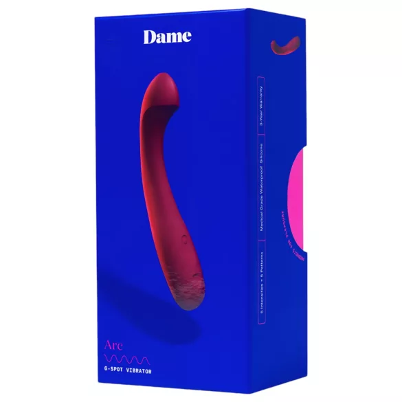 Dame Arc - vibromasseur point G rechargeable - silicone rose