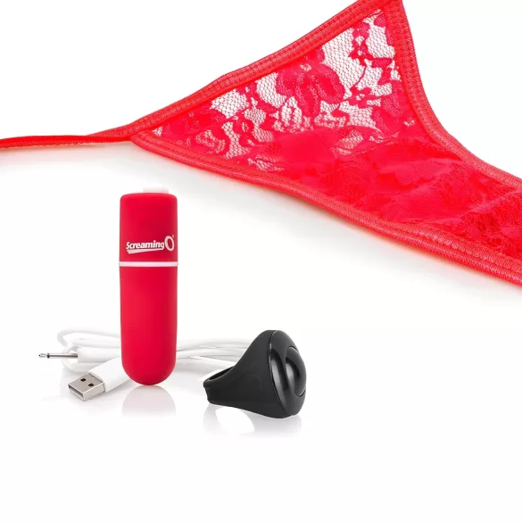 Screaming O - culotte vibrante - rouge - taille S-L