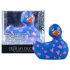 My Duckie Romance 2.0 - vibromasseur clitoridien étanche (bleu-rose)