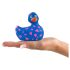 My Duckie Romance 2.0 - vibromasseur clitoridien étanche (bleu-rose)