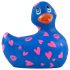 My Duckie Romance 2.0 - vibromasseur clitoridien étanche (bleu-rose)