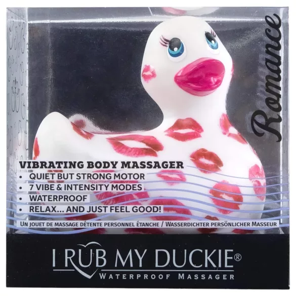 My Duckie Romance 2.0 - vibromasseur clitoridien étanche (blanc-rose)