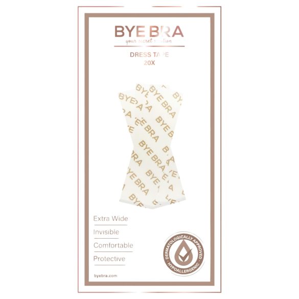 Bye Bra - ruban adhésif double face vêtements - lot de 20
