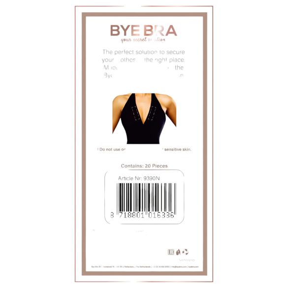 Bye Bra - ruban adhésif double face vêtements - lot de 20